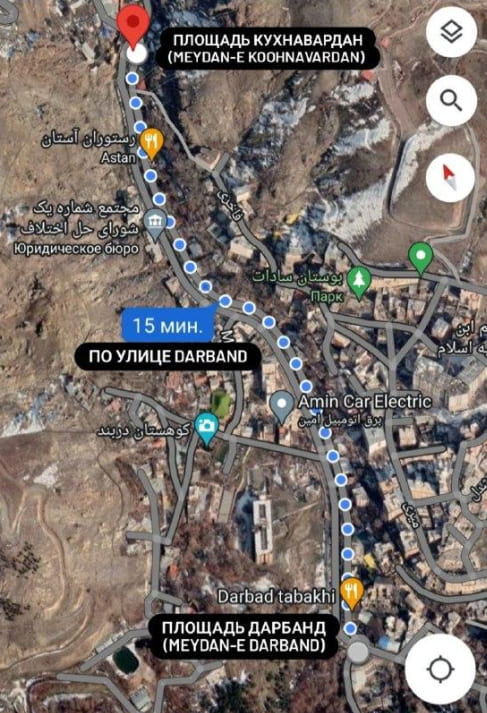 Большой Тегеран: маршрут