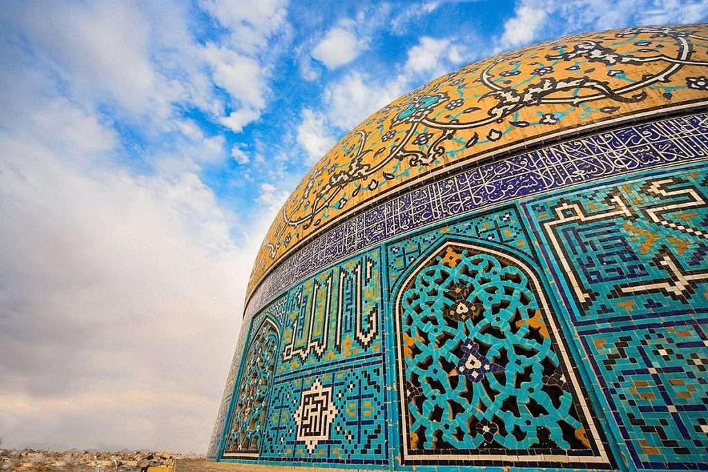 Персидская каллиграфия: мечеть Шейха Лотфоллы